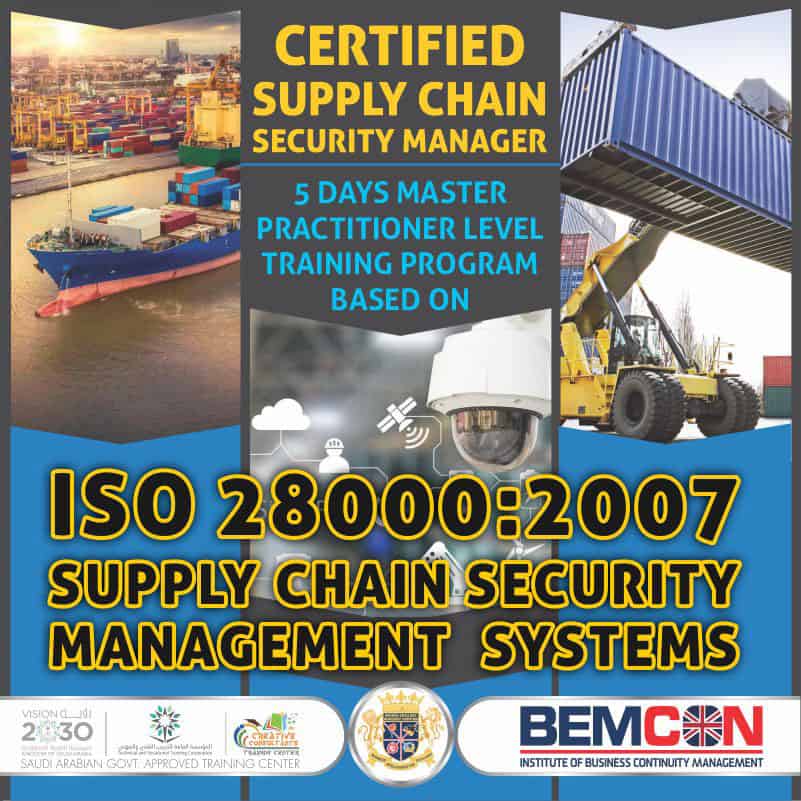 ISO 28000 2007 Supply Chain Security Manager Nov 2020 1