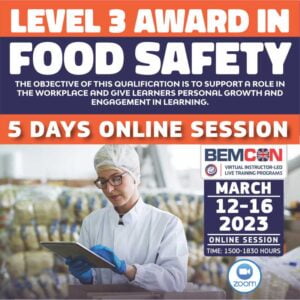 Food Safety Level 3 Online